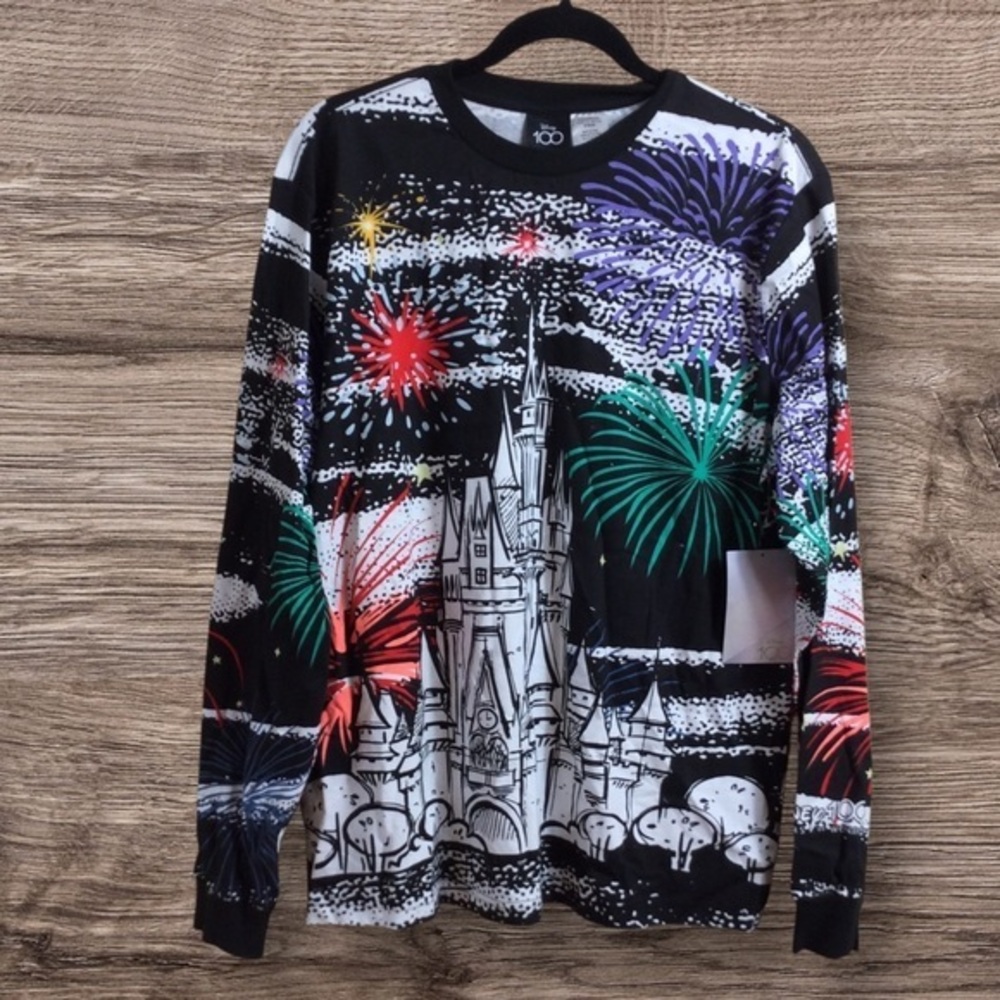NWT Disney, 100th anniversary long sleeve T-shirt. Black medium